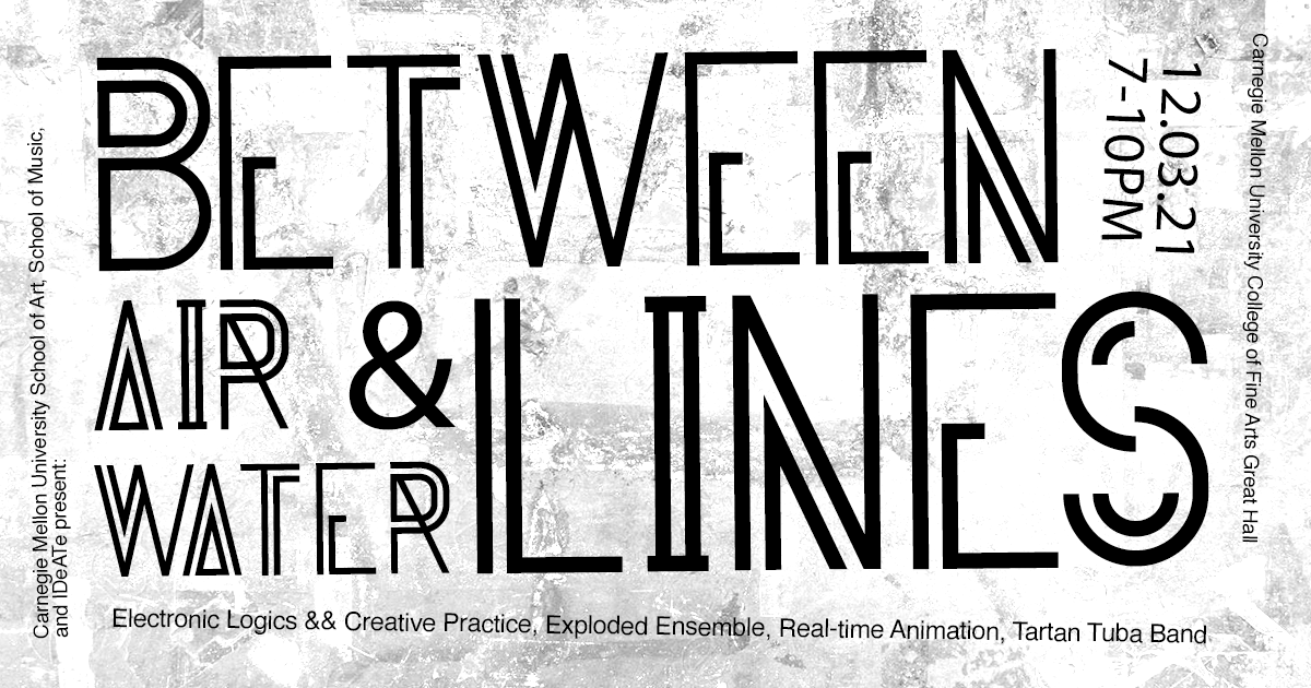 poster of exhibition 'Between Air and Waterlines'