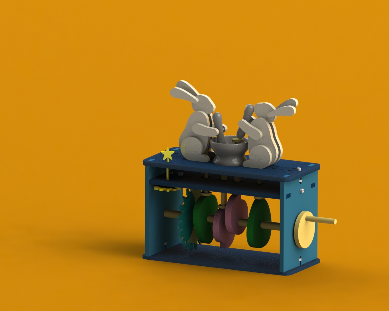 Moon Bunnies CAD rendering