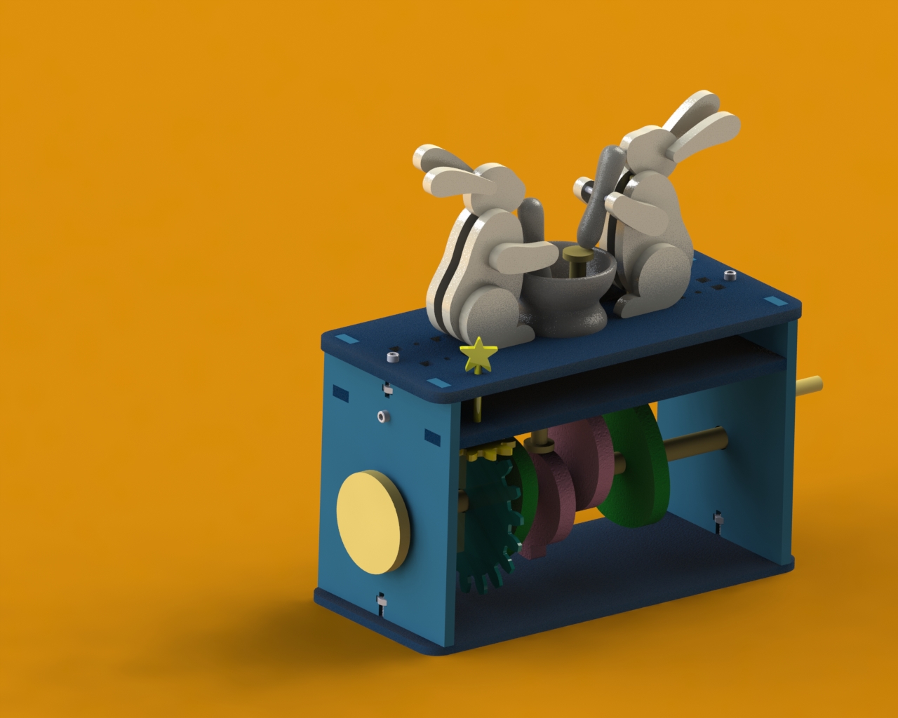 Moon Bunnies CAD rendering