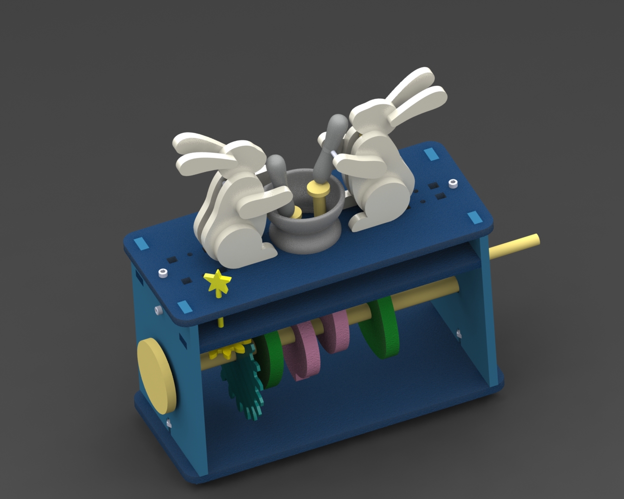 Moon Bunnies CAD rendering