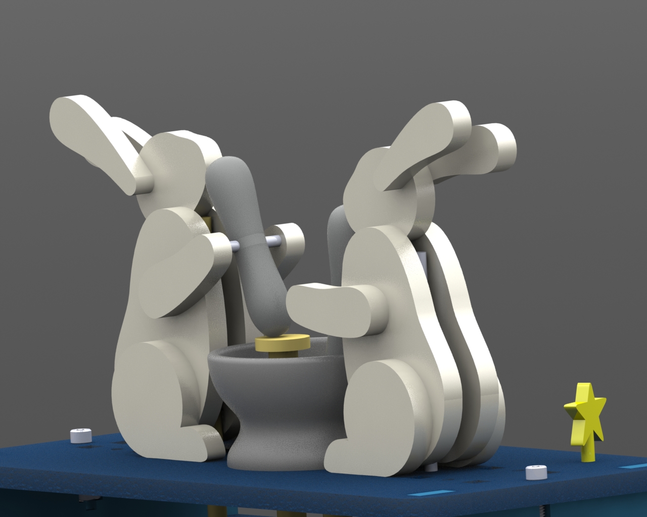 Moon Bunnies CAD rendering