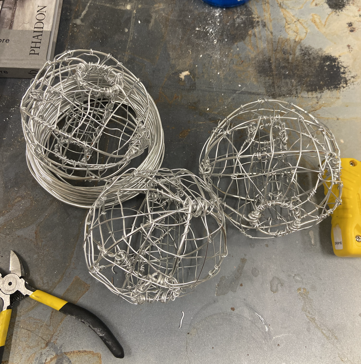 'Patterns' sculpture beads work in progress (wireframe)