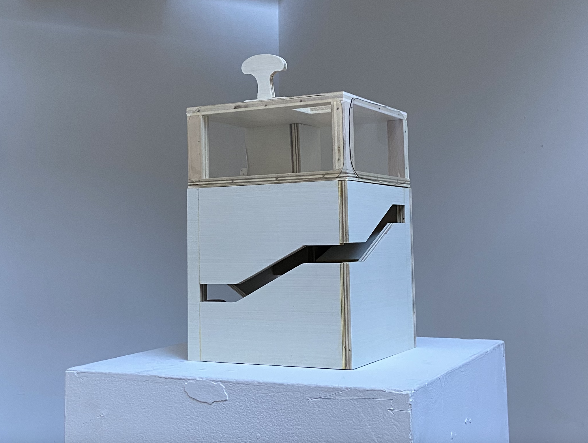 Mini Gallery sculpture made with wood
